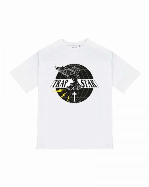 Camiseta Trapstar Airforce Irongate T Tee Hombre Blancos | Mexico-04135