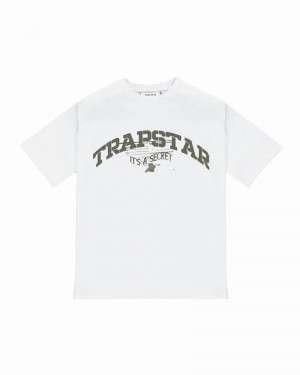 Camiseta Trapstar Battalion Hombre Blancos | Mexico-79063