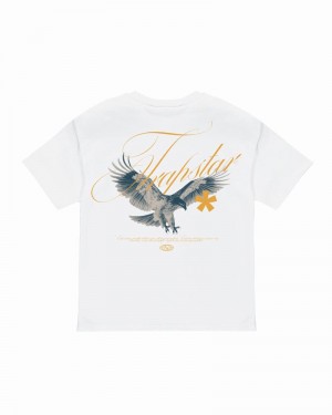 Camiseta Trapstar Flying Birds Tee Hombre Blancos | Mexico-21794