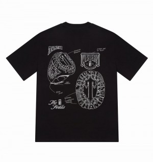 Camiseta Trapstar Game Time Tee Hombre Negros | Mexico-63589