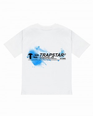 Camiseta Trapstar Global Distribution Tee Hombre Blancos | Mexico-57243