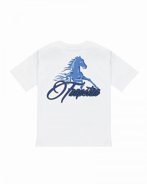 Camiseta Trapstar Horse Power 2.0 Tee Hombre Blancos | Mexico-81023