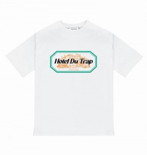 Camiseta Trapstar Hotel Du Trap Tee Hombre Blancos | Mexico-64521