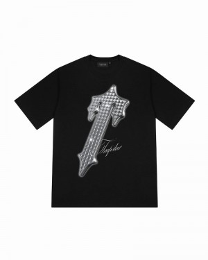 Camiseta Trapstar Platinum Irongate T Tee Hombre Negros | Mexico-68431