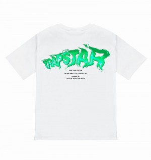 Camiseta Trapstar Press Start Tee Hombre Blancos | Mexico-96205