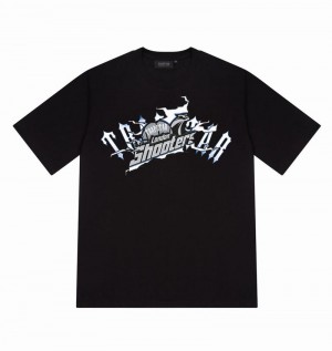 Camiseta Trapstar Shooters Breakthrough Tee Hombre Negros | Mexico-80236