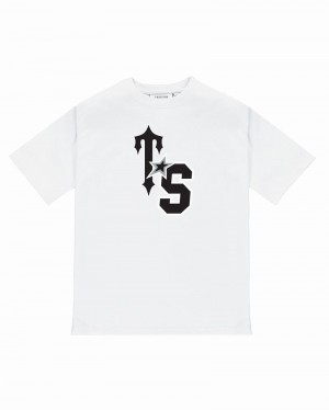 Camiseta Trapstar TS-Star Tee Hombre Blancos Negros | Mexico-26509