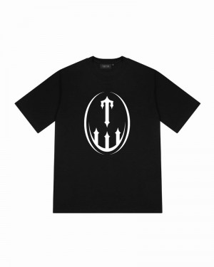 Camiseta Trapstar T Crest Tee Hombre Negros | Mexico-31976