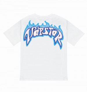 Camiseta Trapstar Trail Blaze Tee Hombre Blancos | Mexico-29378