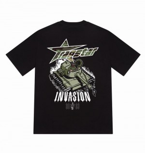 Camiseta Trapstar Trap Invasion Tee Hombre Negros | Mexico-93867