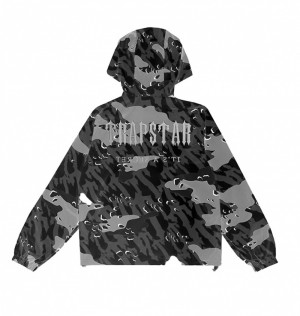 Chamarras Trapstar Decoded Camo Hombre Negros Camuflados | Mexico-08431