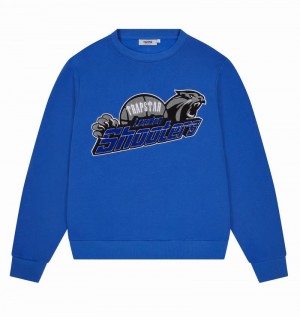 Conjuntos Trapstar Shooters Chenille Crewneck Hombre Azules | Mexico-31978