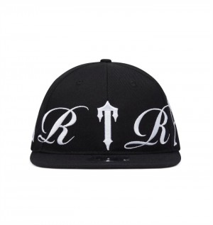 Gorras Trapstar Script Fitted Hombre Negros | Mexico-45316