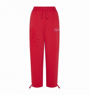 Pantalon Trapstar TS-Star Drawcord Hem Joggers Mujer Rojos | Mexico-45013