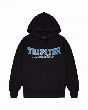 Sudadera con Capucha Trapstar Drop Out Hombre Negros | Mexico-70283