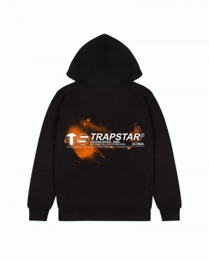 Sudadera con Capucha Trapstar Global Distribution Hombre Negros | Mexico-84260