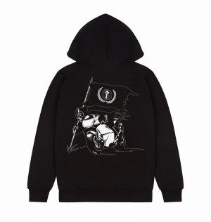 Sudadera con Capucha Trapstar Outlaw Hombre Negros | Mexico-86512