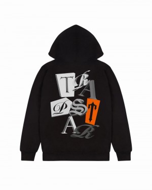 Sudadera con Capucha Trapstar TS Script 3D Edition Hombre Negros | Mexico-64502