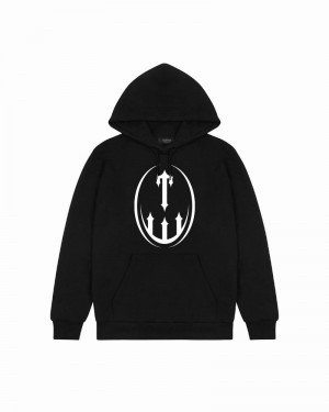 Sudadera con Capucha Trapstar T Crest Hombre Negros | Mexico-06917