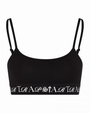 Sujetador Trapstar Script Mujer Negros Blancos | Mexico-02576