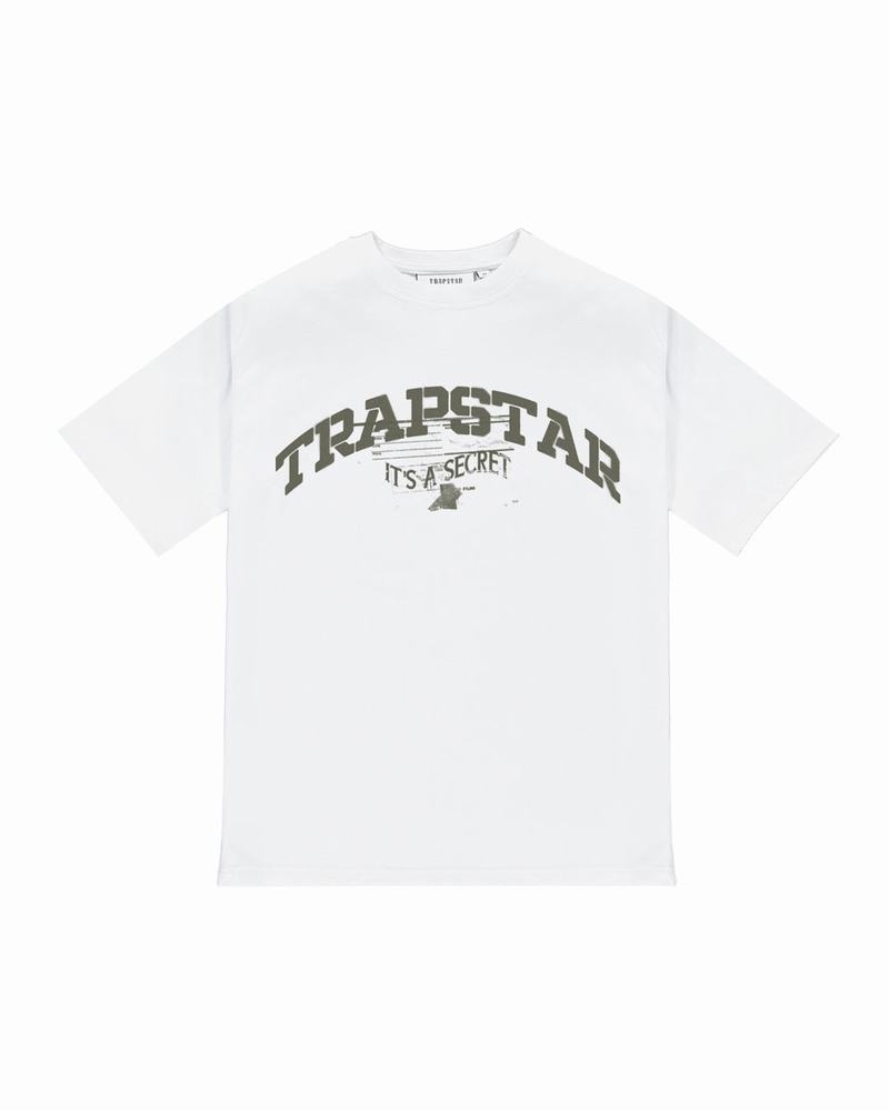 Camiseta Trapstar Battalion Hombre Blancos | Mexico-79063