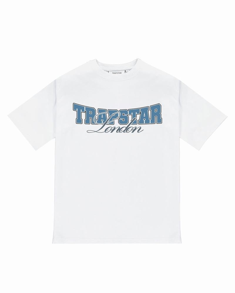 Camiseta Trapstar Drop Out Tee Hombre Blancos | Mexico-79856