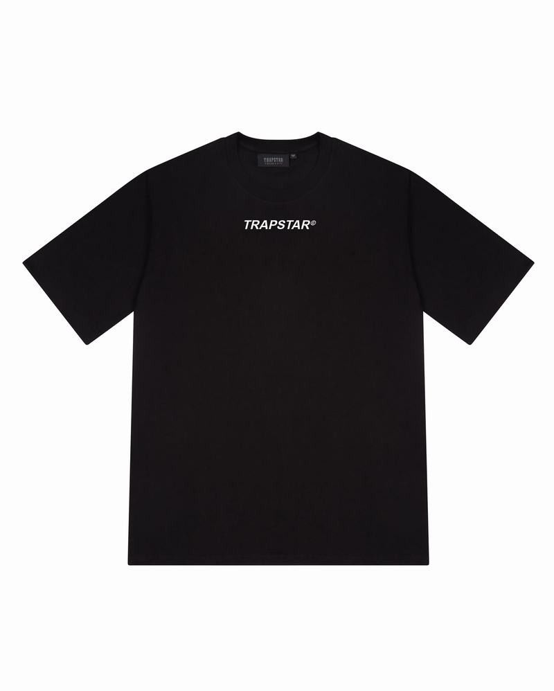 Camiseta Trapstar Global Distribution Tee Hombre Negros | Mexico-86014