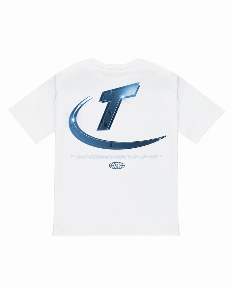 Camiseta Trapstar Hyperdrive High Density Tee Hombre Blancos | Mexico-36092