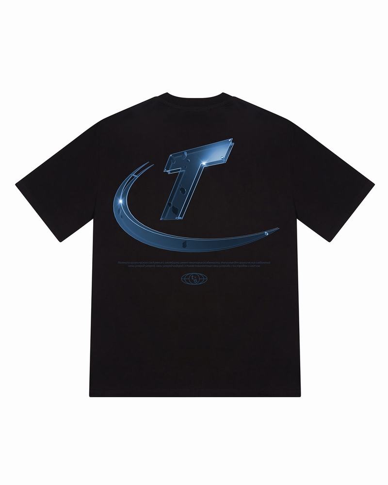 Camiseta Trapstar Hyperdrive High Density Tee Hombre Negros | Mexico-75498