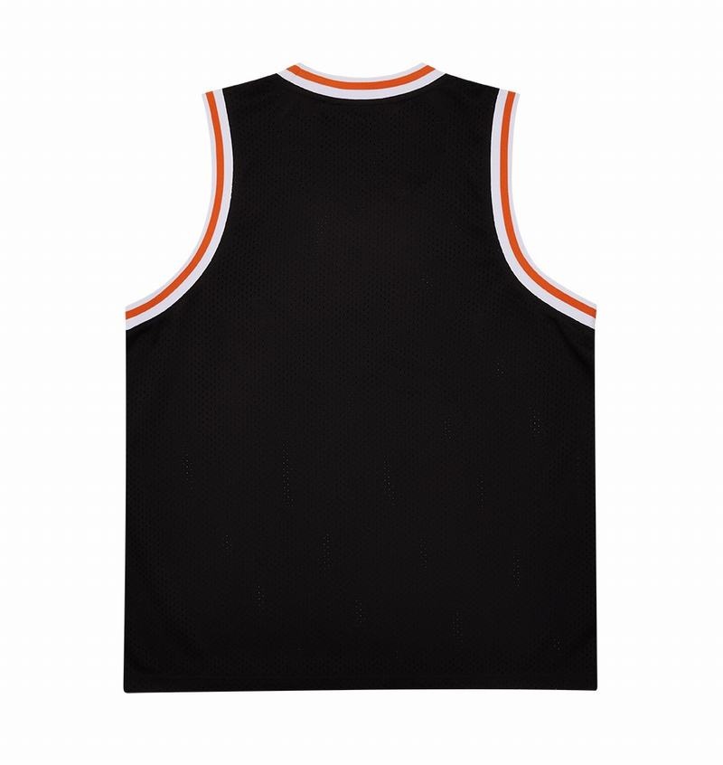 Camiseta Trapstar Irongate Arch Basketball Vest Hombre Negros Blancos Naranjas | Mexico-43807