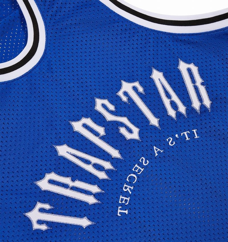 Camiseta Trapstar Irongate Arch Basketball Vest Hombre Azules | Mexico-18672