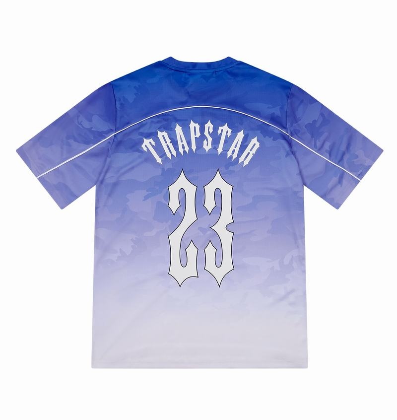 Camiseta Trapstar Irongate Football Jersey Hombre Azules | Mexico-83697