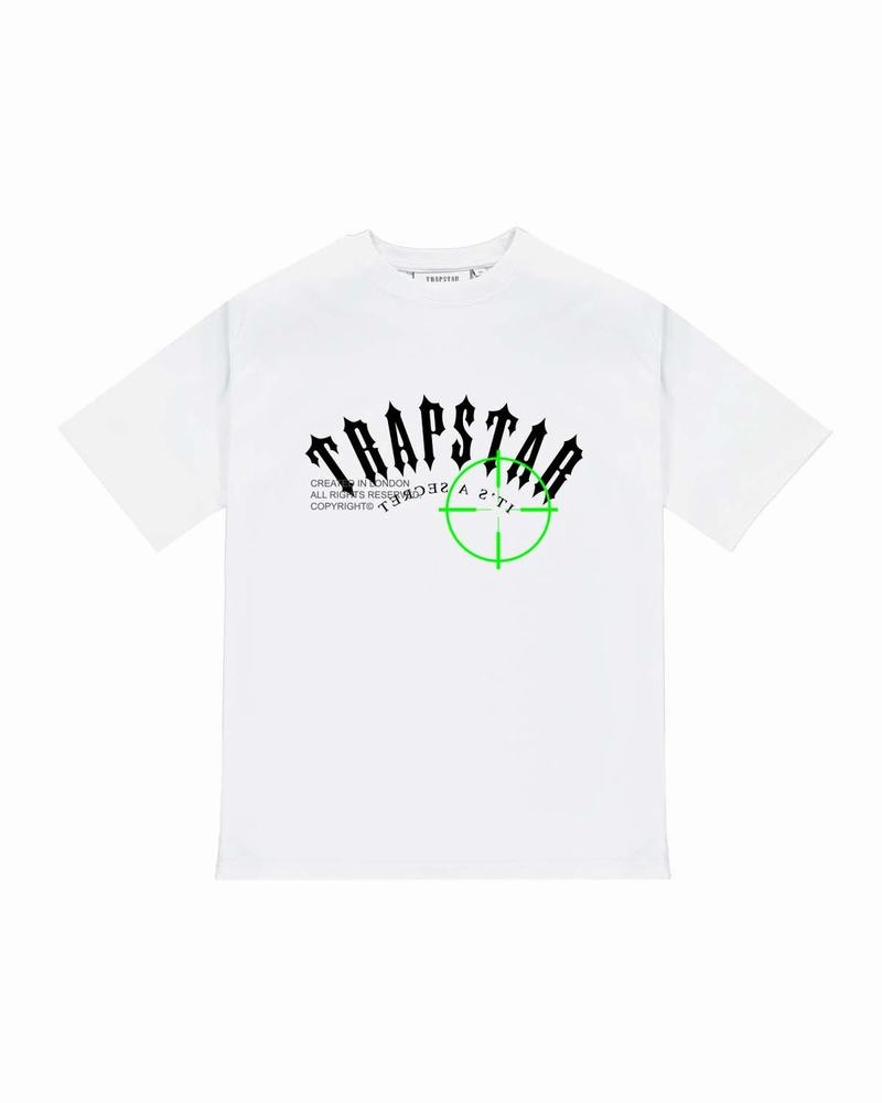 Camiseta Trapstar Irongate Prime Target Tee Hombre Blancos | Mexico-85016