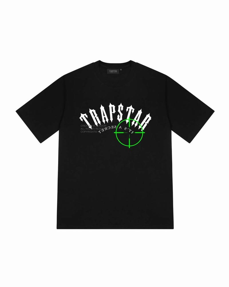 Camiseta Trapstar Irongate Prime Target Tee Hombre Negros | Mexico-70213