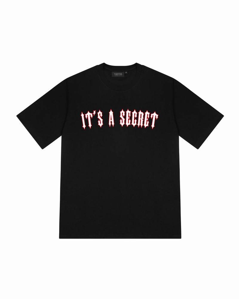 Camiseta Trapstar It\'s a Secret Tee 2.0 Hombre Negros Rojos | Mexico-98217