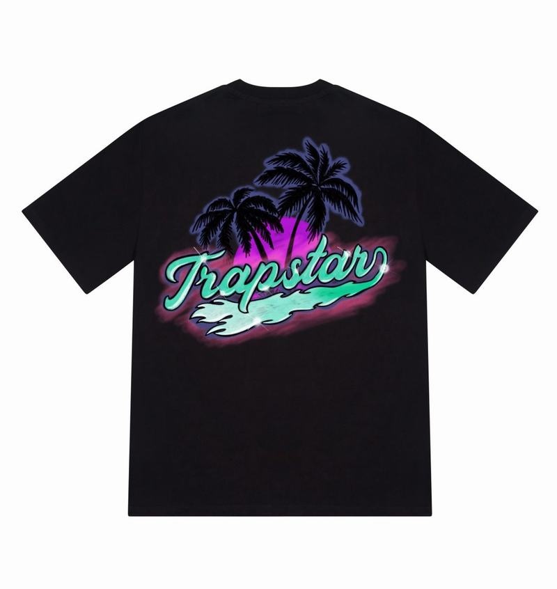 Camiseta Trapstar Paradise SS23 Edition Tee Hombre Negros | Mexico-51432