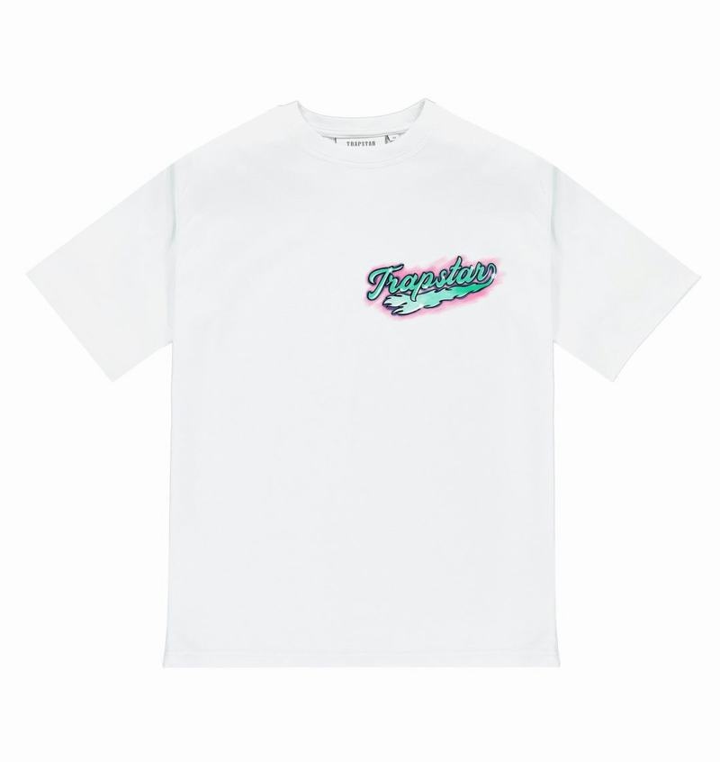 Camiseta Trapstar Paradise SS23 Edition Tee Hombre Blancos | Mexico-12964