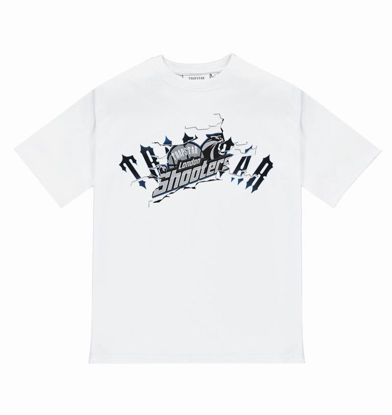 Camiseta Trapstar Shooters Breakthrough Tee Hombre Blancos | Mexico-52170