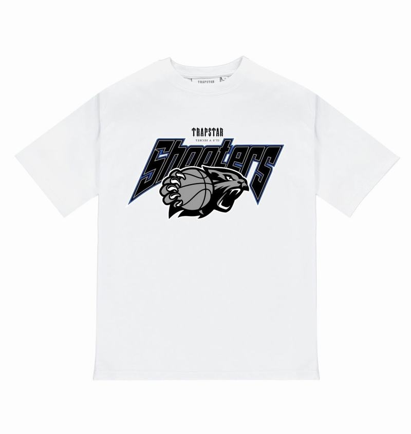 Camiseta Trapstar Shooters Playoff Tee Hombre Blancos | Mexico-92650