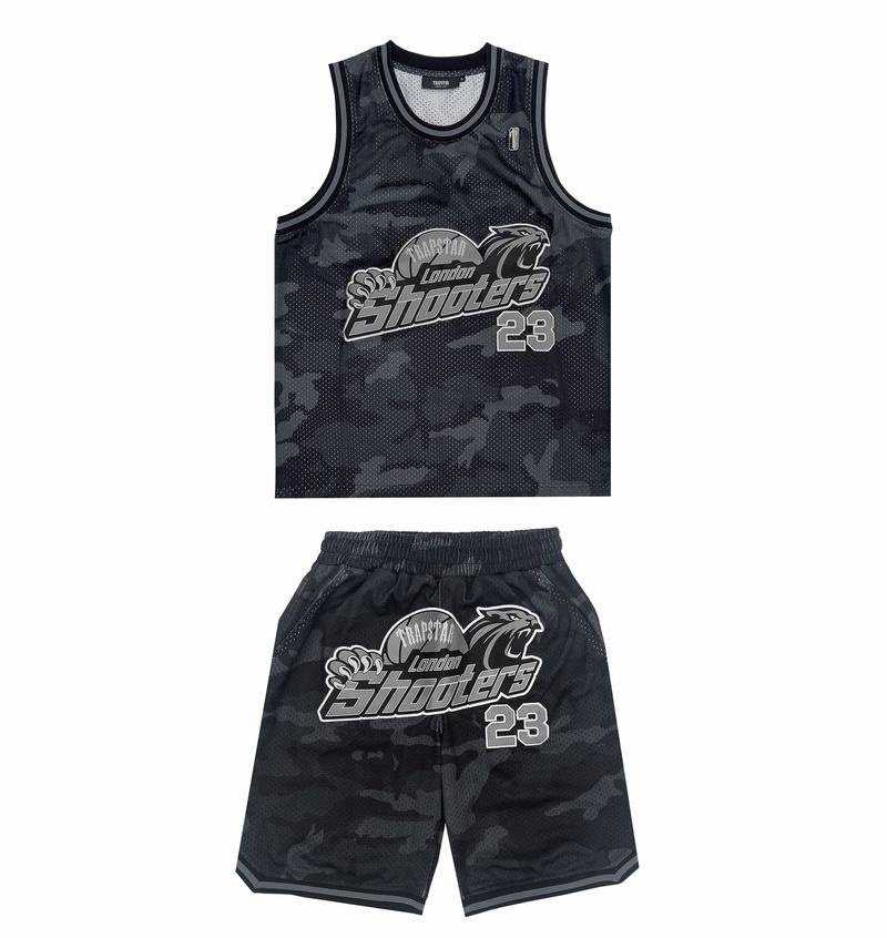 Camiseta Trapstar Shooters SS23 Basketball Vest Hombre Negros Camuflados | Mexico-53470