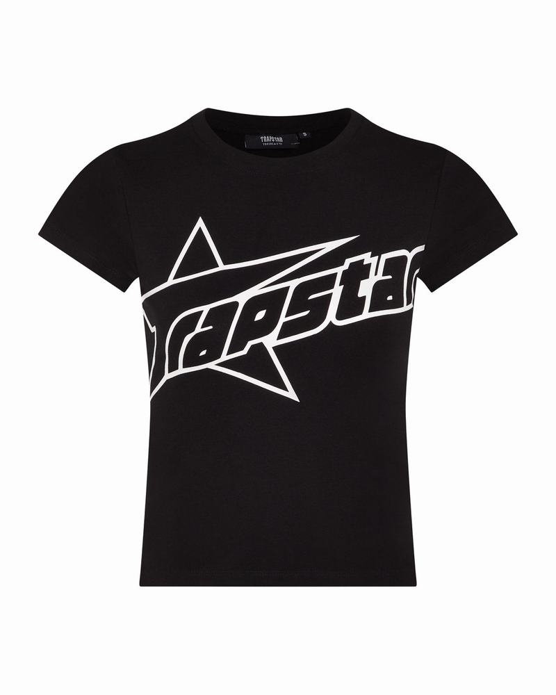 Camiseta Trapstar TS Baby Tee Mujer Negros | Mexico-17392