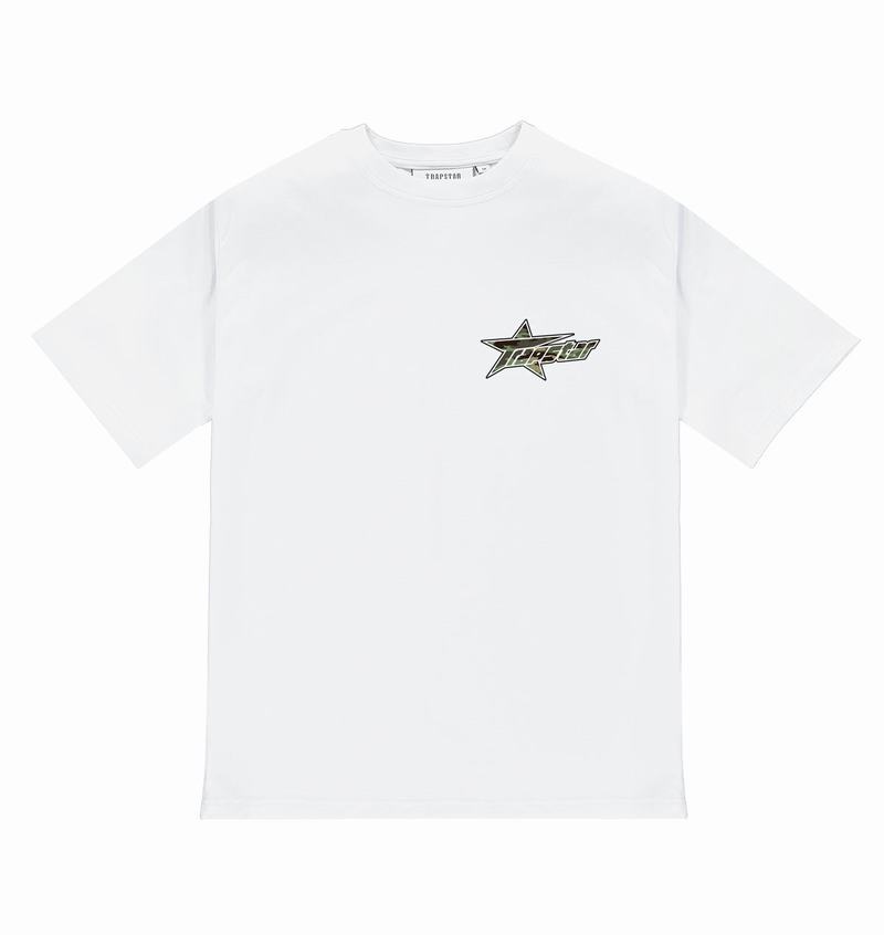 Camiseta Trapstar Trap Invasion Tee Hombre Blancos | Mexico-57926