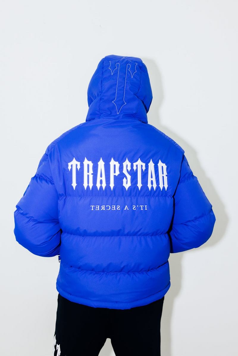 Chamarras Trapstar Decoded Encapuchado Puffer 2.0 Hombre Azules | Mexico-32056