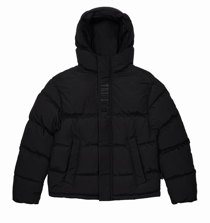 Chamarras Trapstar Decoded Encapuchado Puffer 2.0 Hombre Negros | Mexico-95267