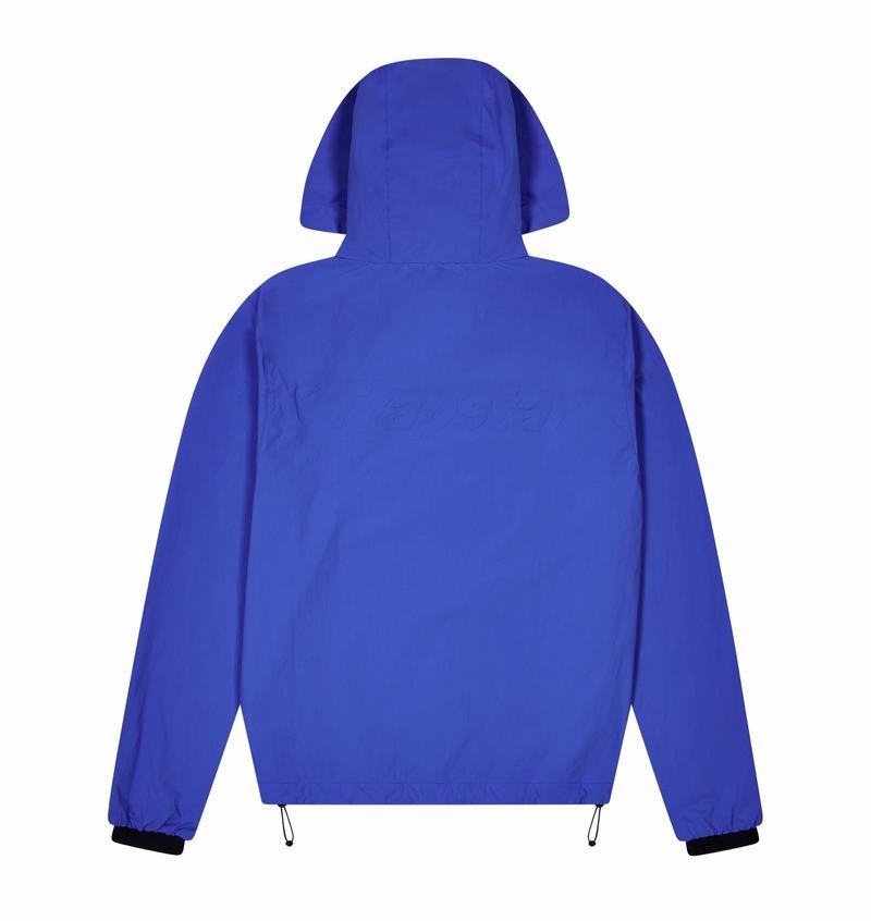 Chamarras Trapstar Hyperdrive Embossed Windbreaker Hombre Azules | Mexico-20615