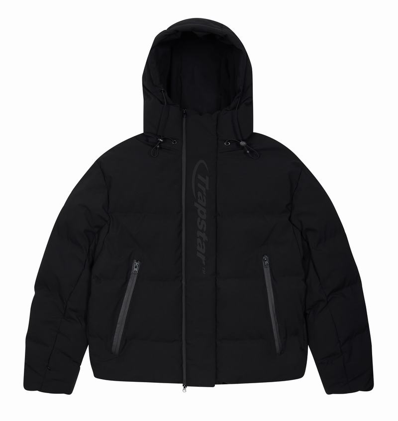 Chamarras Trapstar Hyperdrive Technical Puffer Hombre Negros | Mexico-12938