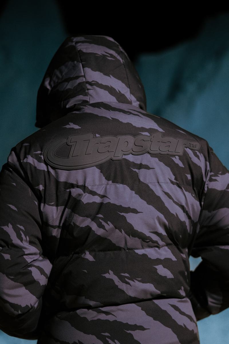 Chamarras Trapstar Hyperdrive Technical Puffer Hombre Grises Camuflados | Mexico-49801