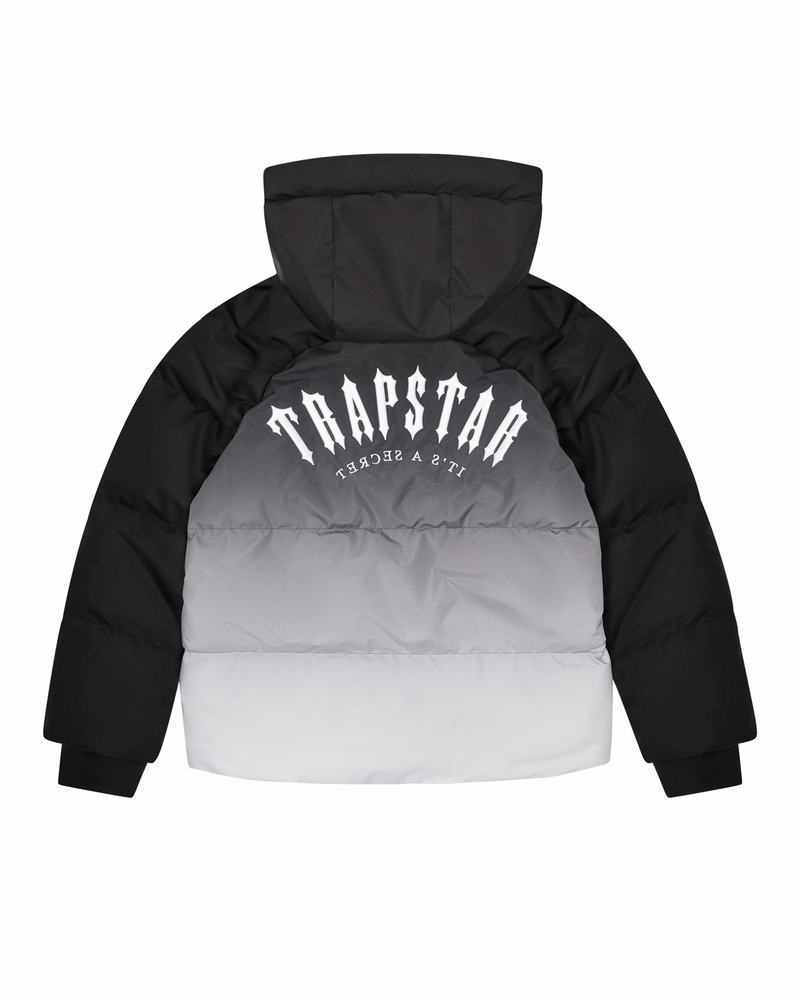 Chamarras Trapstar Irongate Arch Puffer AW23 Hombre Negros | Mexico-26930