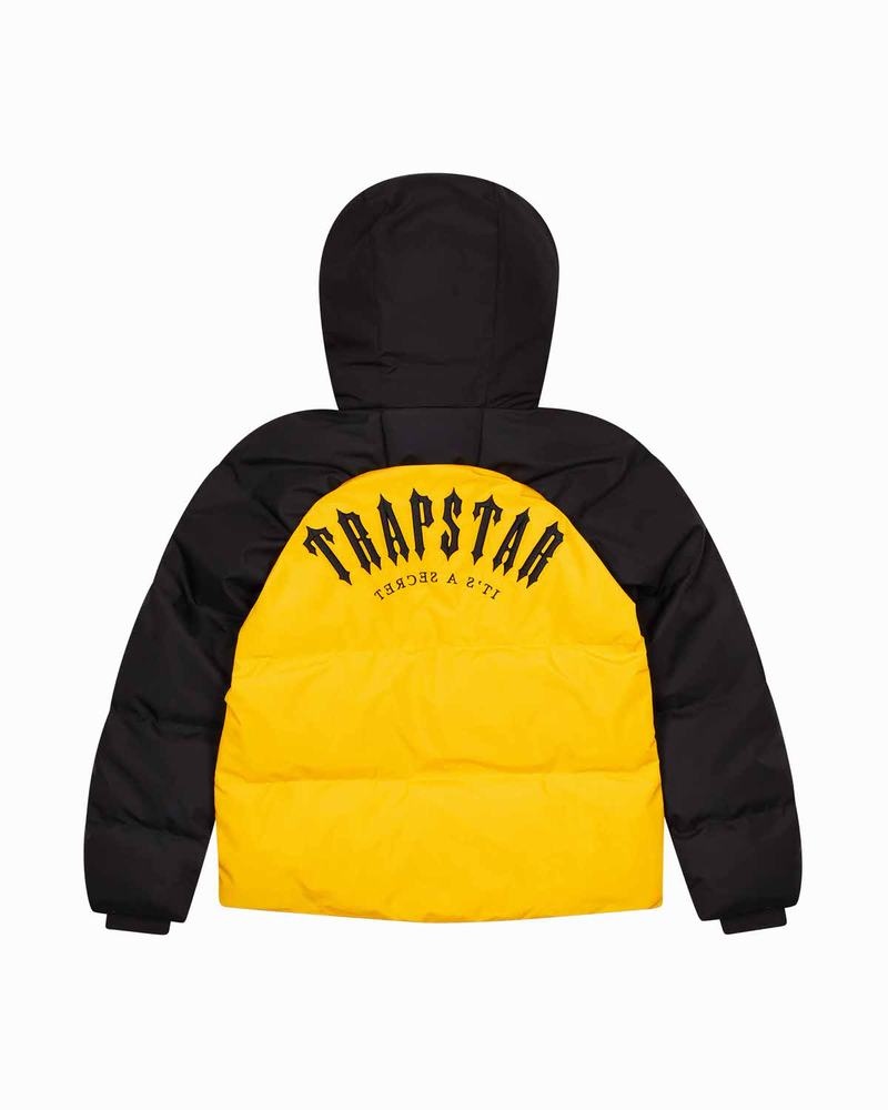 Chamarras Trapstar Irongate Arch Puffer AW23 Hombre Amarillos Negros | Mexico-19284