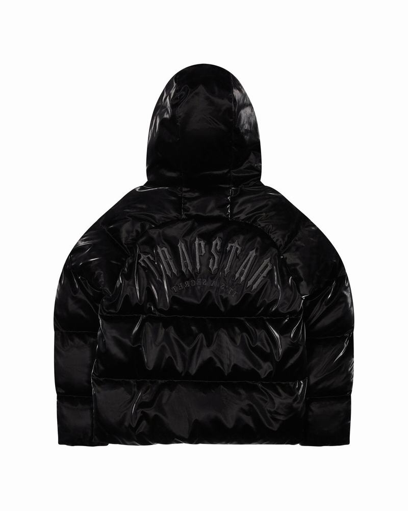 Chamarras Trapstar Irongate Arch Puffer AW23 Hombre Negros | Mexico-81950